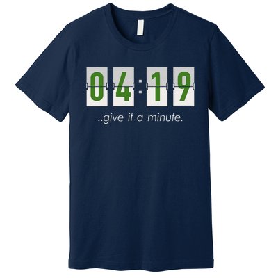 420 Clock 419 Subtle Stoner Marijuana Weed Humor Premium T-Shirt