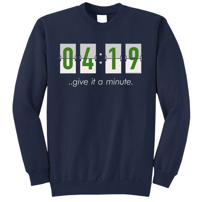 420 Clock 419 Subtle Stoner Marijuana Weed Humor Tall Sweatshirt