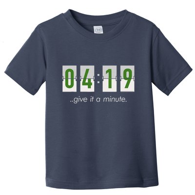 420 Clock 419 Subtle Stoner Marijuana Weed Humor Toddler T-Shirt