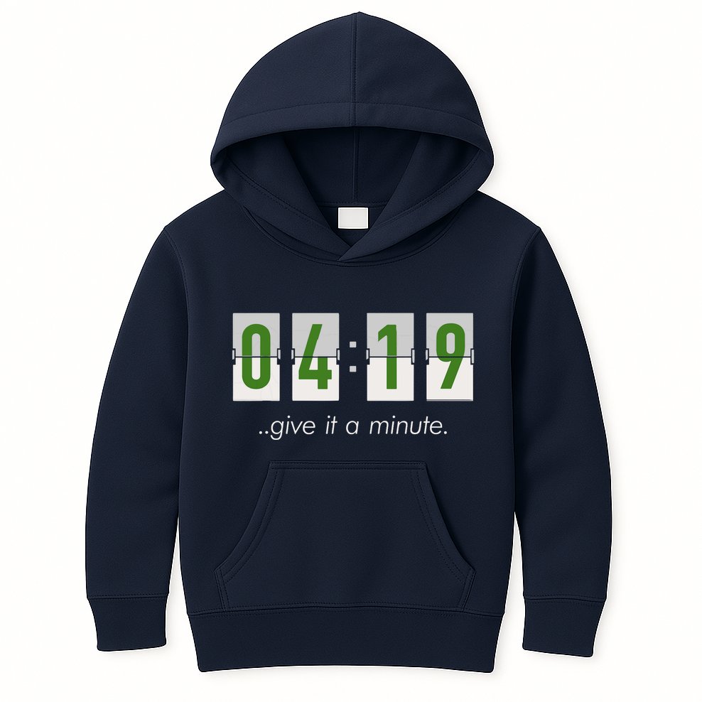 420 Clock 419 Subtle Stoner Marijuana Weed Humor Kids Hoodie