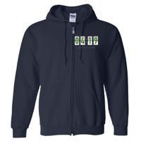 420 Clock 419 Subtle Stoner Marijuana Weed Humor Full Zip Hoodie