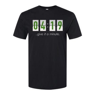 420 Clock 419 Subtle Stoner Marijuana Weed Humor Softstyle CVC T-Shirt