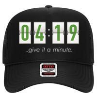 420 Clock 419 Subtle Stoner Marijuana Weed Humor High Crown Mesh Back Trucker Hat