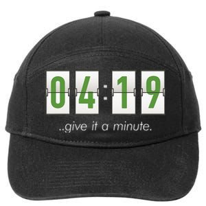 420 Clock 419 Subtle Stoner Marijuana Weed Humor 7-Panel Snapback Hat