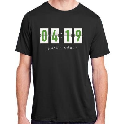 420 Clock 419 Subtle Stoner Marijuana Weed Humor Adult ChromaSoft Performance T-Shirt