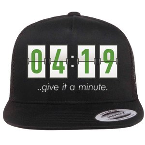 420 Clock 419 Subtle Stoner Marijuana Weed Humor Flat Bill Trucker Hat