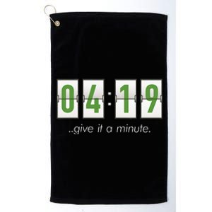 420 Clock 419 Subtle Stoner Marijuana Weed Humor Platinum Collection Golf Towel