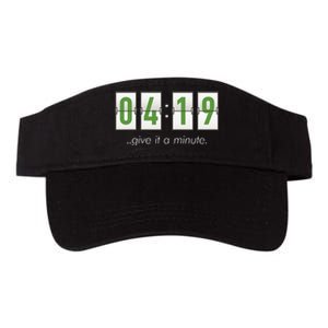 420 Clock 419 Subtle Stoner Marijuana Weed Humor Valucap Bio-Washed Visor