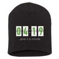 420 Clock 419 Subtle Stoner Marijuana Weed Humor Short Acrylic Beanie