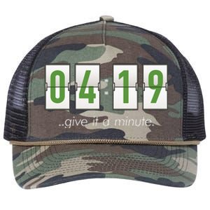 420 Clock 419 Subtle Stoner Marijuana Weed Humor Retro Rope Trucker Hat Cap