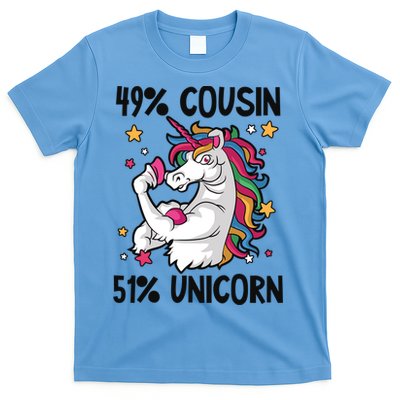 49% Cousin 51% Unicorn Design Cousin Crew Gift T-Shirt