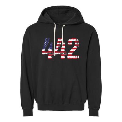 442 California Area Code Garment-Dyed Fleece Hoodie