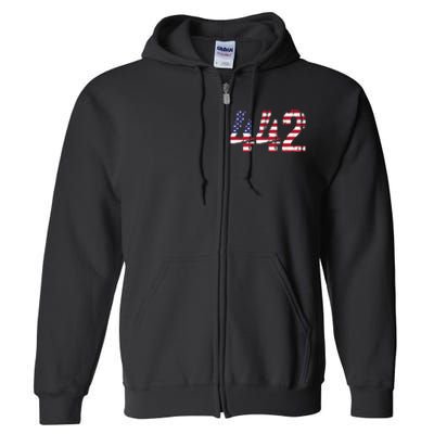 442 California Area Code Full Zip Hoodie