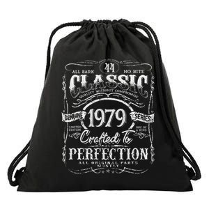 44th Classic Birthday gift 44 Perfection 1979 Birthday Drawstring Bag