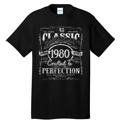 43rd Classic Birthday gift 43 Perfection 1980 Birthday Tall T-Shirt