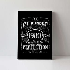 43rd Classic Birthday gift 43 Perfection 1980 Birthday Canvas