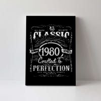 43rd Classic Birthday gift 43 Perfection 1980 Birthday Canvas