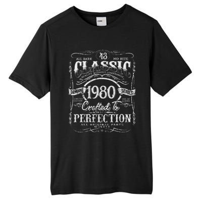 43rd Classic Birthday gift 43 Perfection 1980 Birthday Tall Fusion ChromaSoft Performance T-Shirt