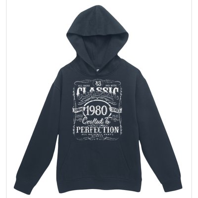 43rd Classic Birthday gift 43 Perfection 1980 Birthday Urban Pullover Hoodie