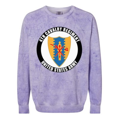 4th Cavalry Regiment United States Army Veteran Military Colorblast Crewneck Sweatshirt