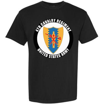 4th Cavalry Regiment United States Army Veteran Military Garment-Dyed Heavyweight T-Shirt