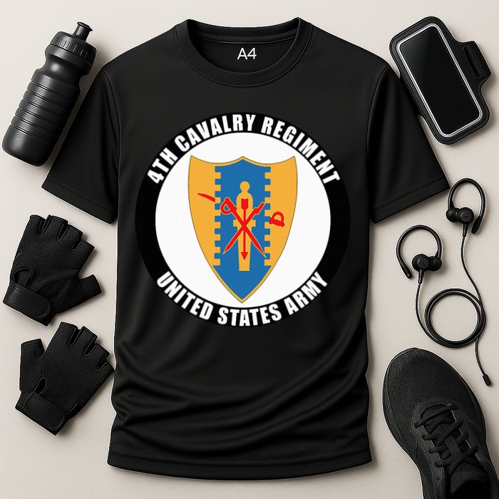 4th Cavalry Regiment United States Army Veteran Military Cooling Performance Crew T-Shirt