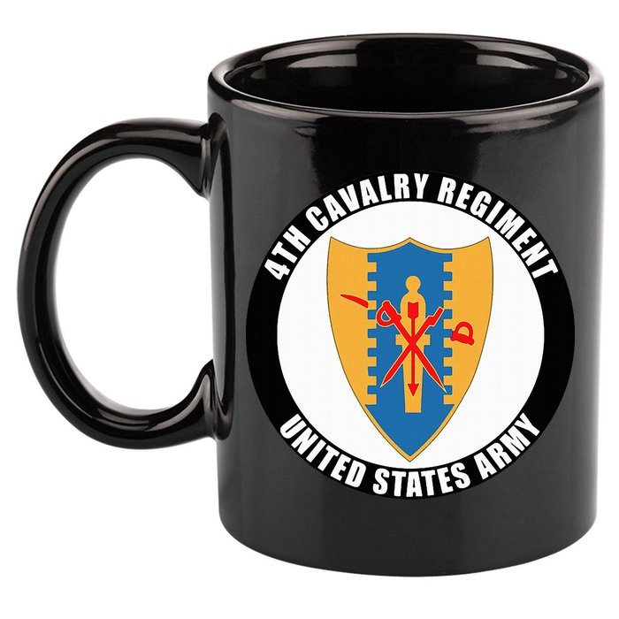4th Cavalry Regiment United States Army Veteran Military 11oz C Handle Ceramic Mug