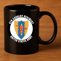 4th Cavalry Regiment United States Army Veteran Military 11oz C Handle Ceramic Mug