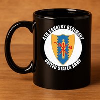 4th Cavalry Regiment United States Army Veteran Military 11oz C Handle Ceramic Mug