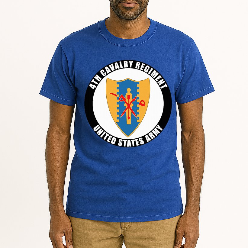 4th Cavalry Regiment United States Army Veteran Military Tall T-Shirt