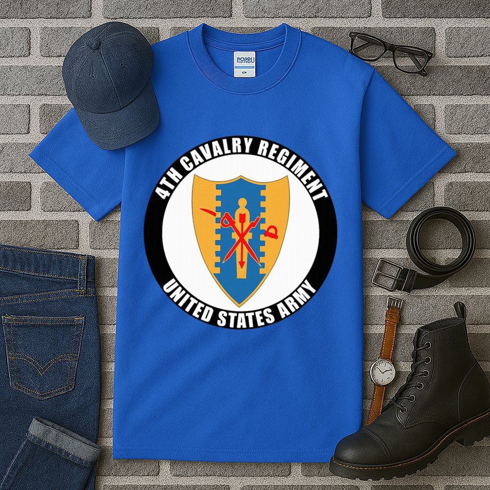 4th Cavalry Regiment United States Army Veteran Military Tall T-Shirt