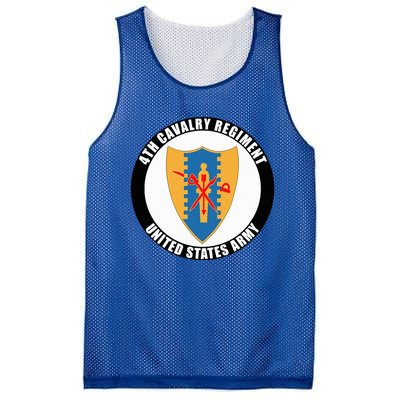 4th Cavalry Regiment United States Army Veteran Military Mesh Reversible Basketball Jersey Tank