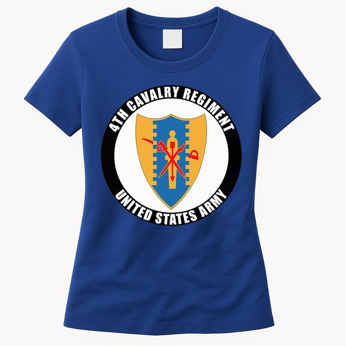4th Cavalry Regiment United States Army Veteran Military Womens T-Shirt