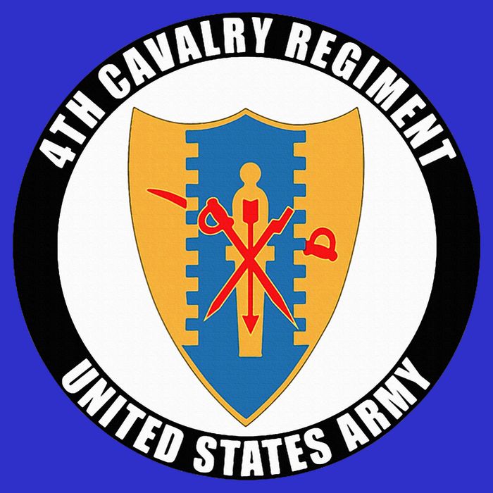 4th Cavalry Regiment United States Army Veteran Military Womens T-Shirt