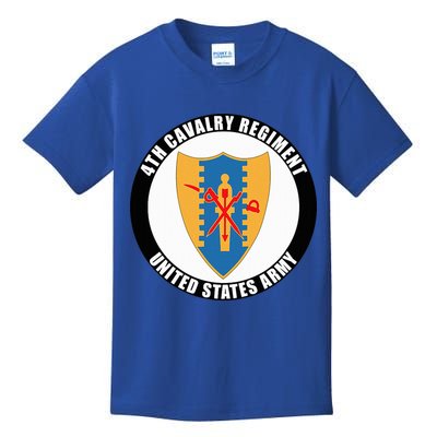 4th Cavalry Regiment United States Army Veteran Military Kids T-Shirt