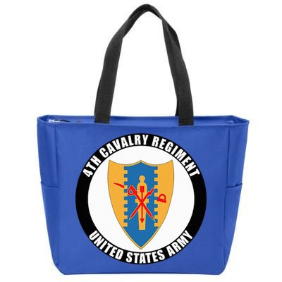 4th Cavalry Regiment United States Army Veteran Military Zip Tote Bag