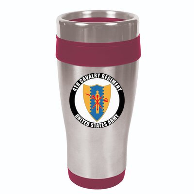 4th Cavalry Regiment United States Army Veteran Military 16oz Travel Tumbler