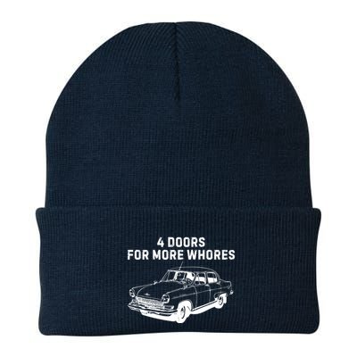 4 Doors For More Whores Funny Muscle Car Beanie