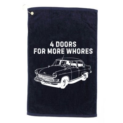 4 Doors For More Whores Funny Muscle Car Golf Towel