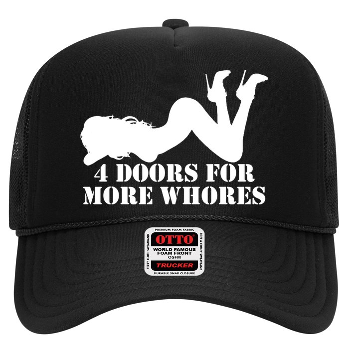 4 Doors For More Whores Funny Stripper Trucker Hat
