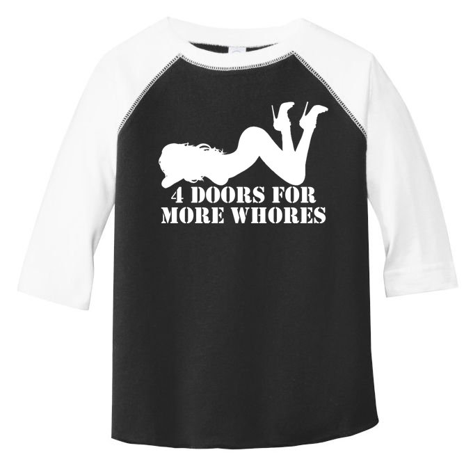 4 Doors For More Whores Funny Stripper Toddler Fine Jersey T-Shirt