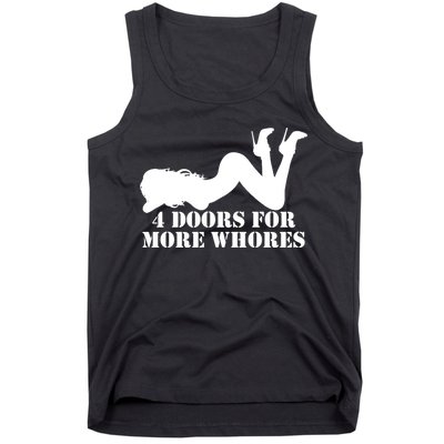 4 Doors For More Whores Funny Stripper Tank Top