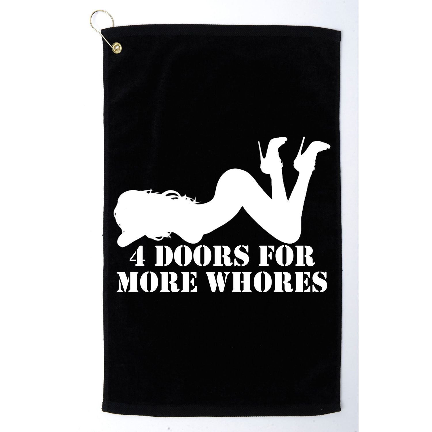 4 Doors For More Whores Funny Stripper Golf Towel