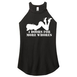 4 Doors For More Whores Funny Stripper Women's Perfect Tri Rocker Tank