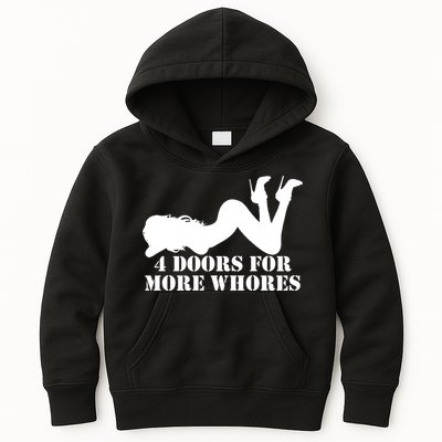 4 Doors For More Whores Funny Stripper Kids Hoodie