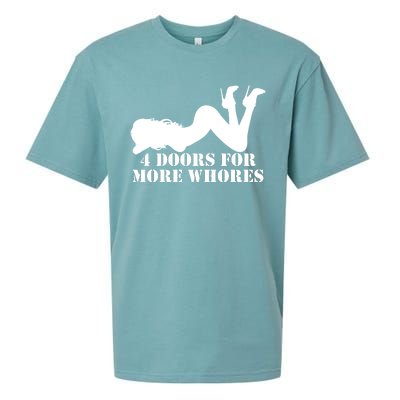 4 Doors For More Whores Funny Stripper Sueded Cloud Jersey T-Shirt