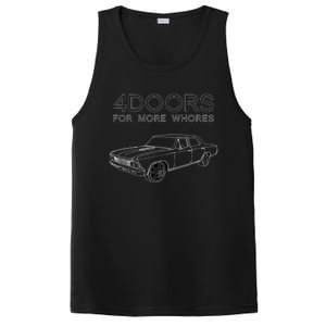 4 Doors For More Whores Funny Muscle Car PosiCharge Competitor Tank