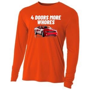 4 Doors More Whores Funny Car Cooling Performance Long Sleeve Crew