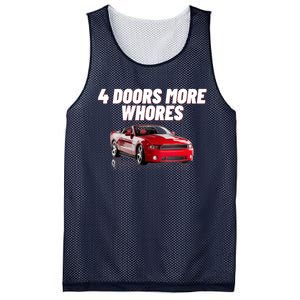 4 Doors More Whores Funny Car Mesh Reversible Basketball Jersey Tank