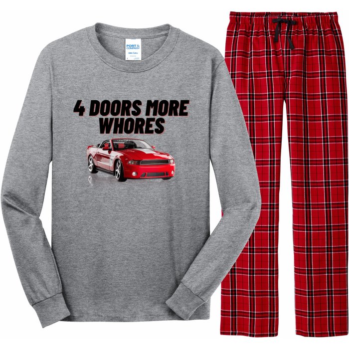 4 Doors More Whores Funny Car Long Sleeve Pajama Set